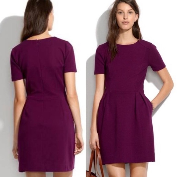 Madewell Dresses & Skirts - Madewell Gallerist Ponte Dress Cranberry Size 4